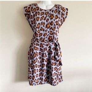 W118 by Walter Baker Leopard Print Waist Tie Dress